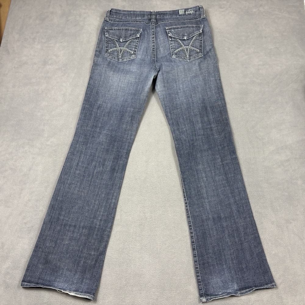 KUT From The Kloth Jeans Size 10 Bootcut Stretch Medium Wash Blue Denim - Picture 4 of 9